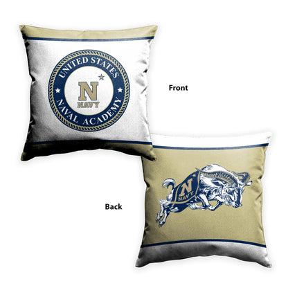 U.S Naval Academy Sports Fan Cushion Cover 18 x 18 - Decorative Throw Pillow Case Cushion Cover (NOT Included Insert, Filler)