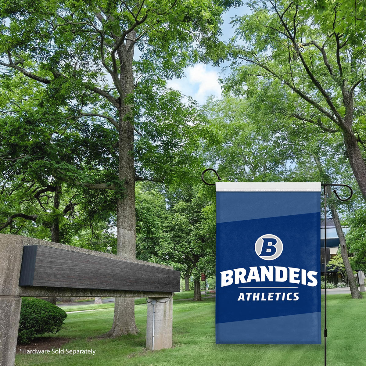 Brandeis University Garden Flag 12 x 18 inch