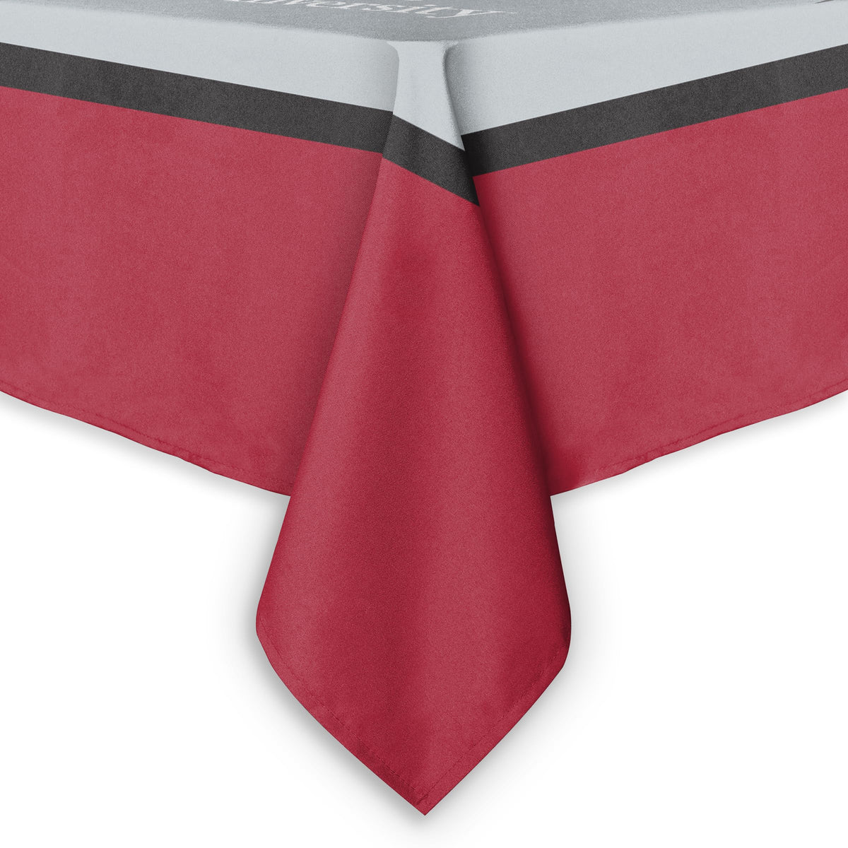 AGAS Temple University Table Cover 48 x 48 inch – Single Sided Printed Wrap Knitted Polyester – Officially Licensed NCAA Product – Temple Owls Square Tablecloth with Double Stitched Edges