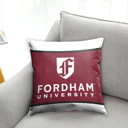 AGAS Fordham University Cushion Cover 18 x 18 inch – Single Sided Printed Spun Polyester Fordham Rams Pillow Cover with F Logo and Text – Official NCAA Product – Fordham University Cushion Cover