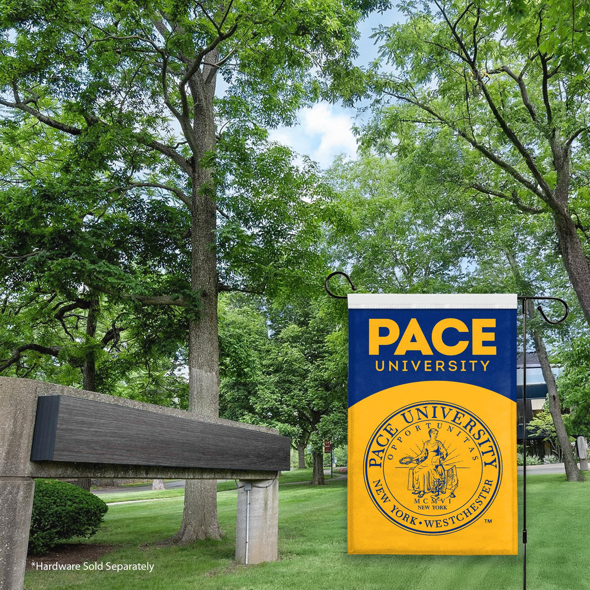 Pace University Garden Flag 12 x 18 inch
